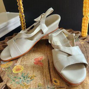 SAS Caress Cross Strap Wedge Sandal